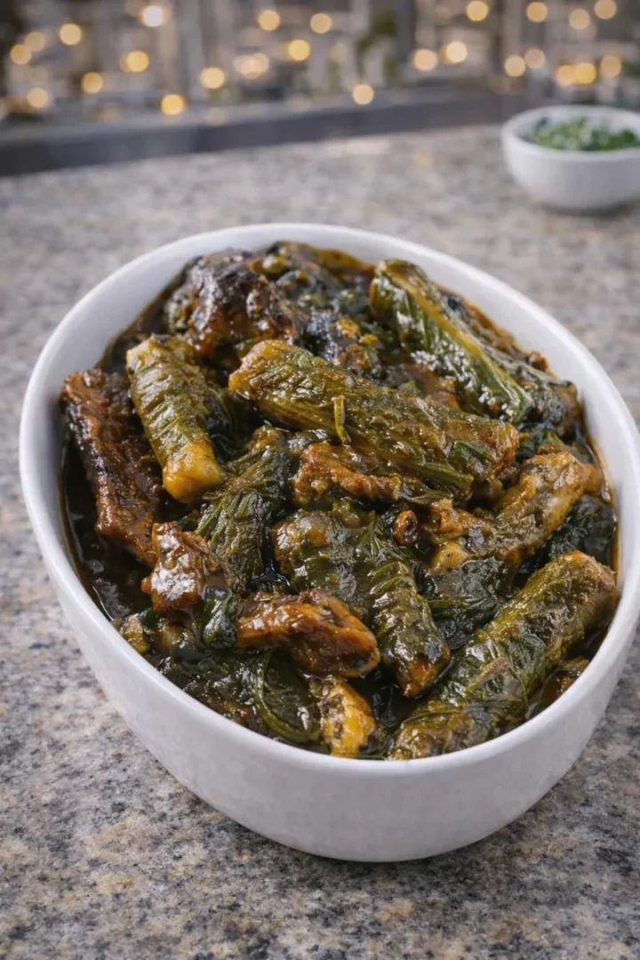 Nkwobi with Ekpang-Nkukwo