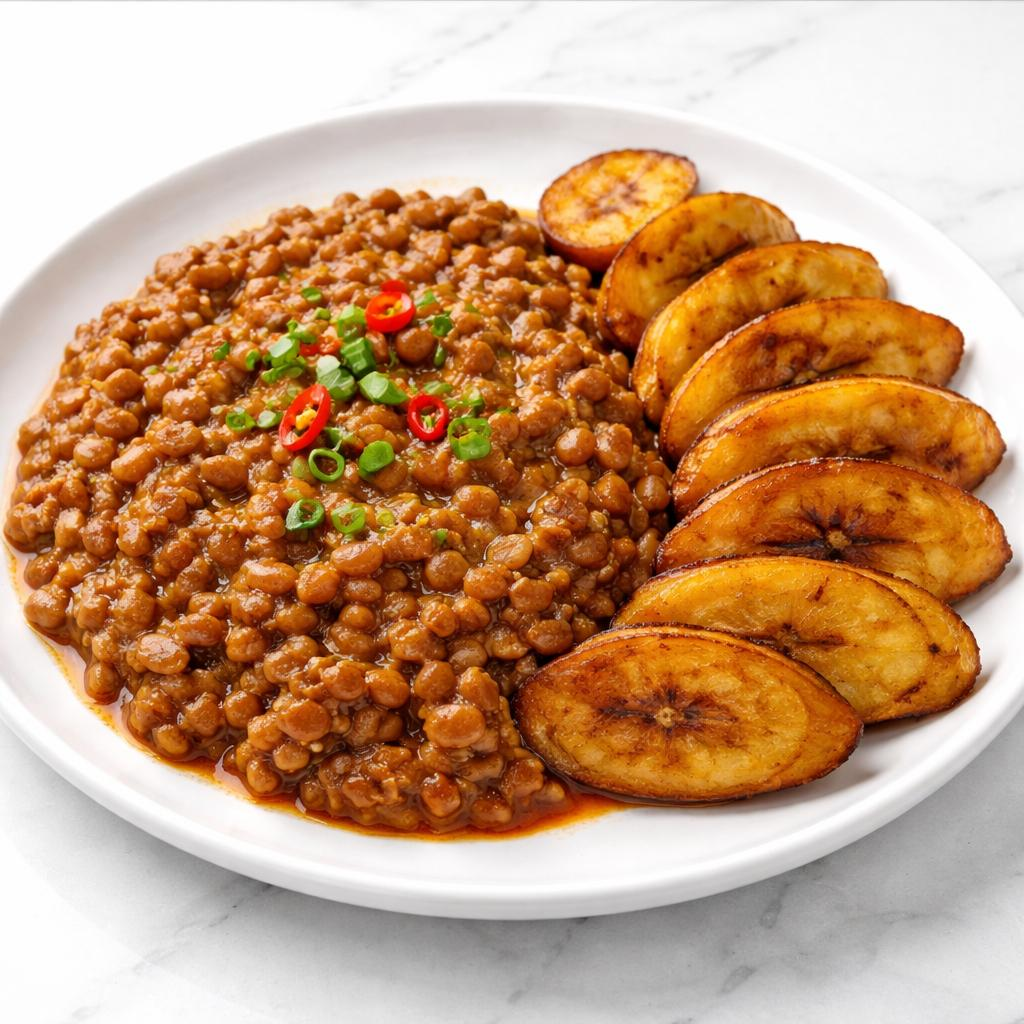 Beans Porridge with Plantains