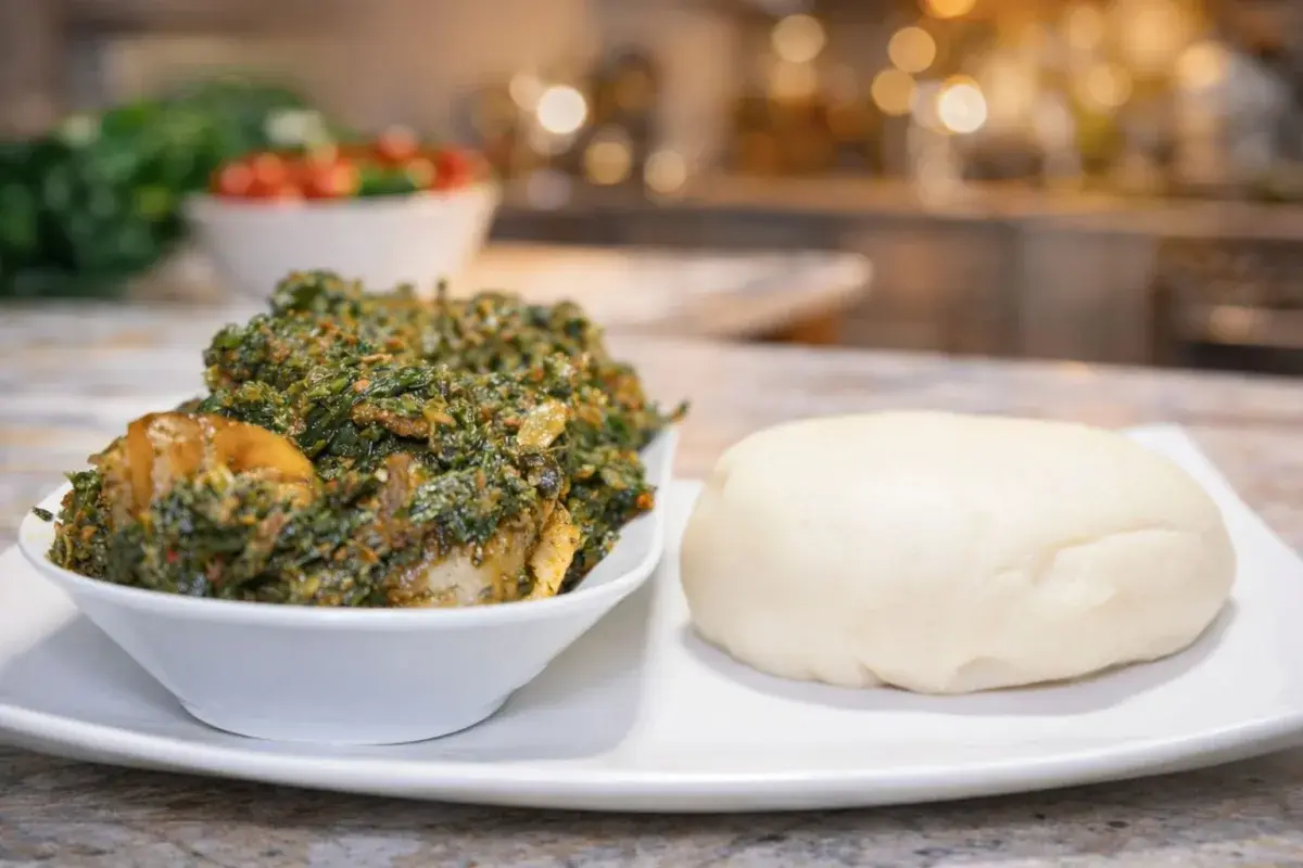 Afang Soup with Swallow