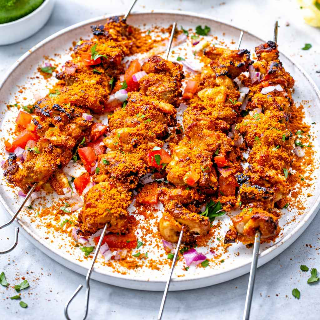 Chicken Suya Skewers