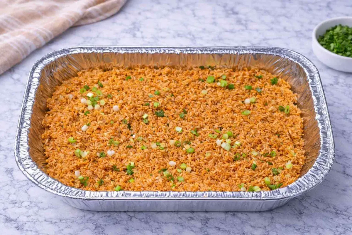 Coconut Jollof Rice with Curried Protein