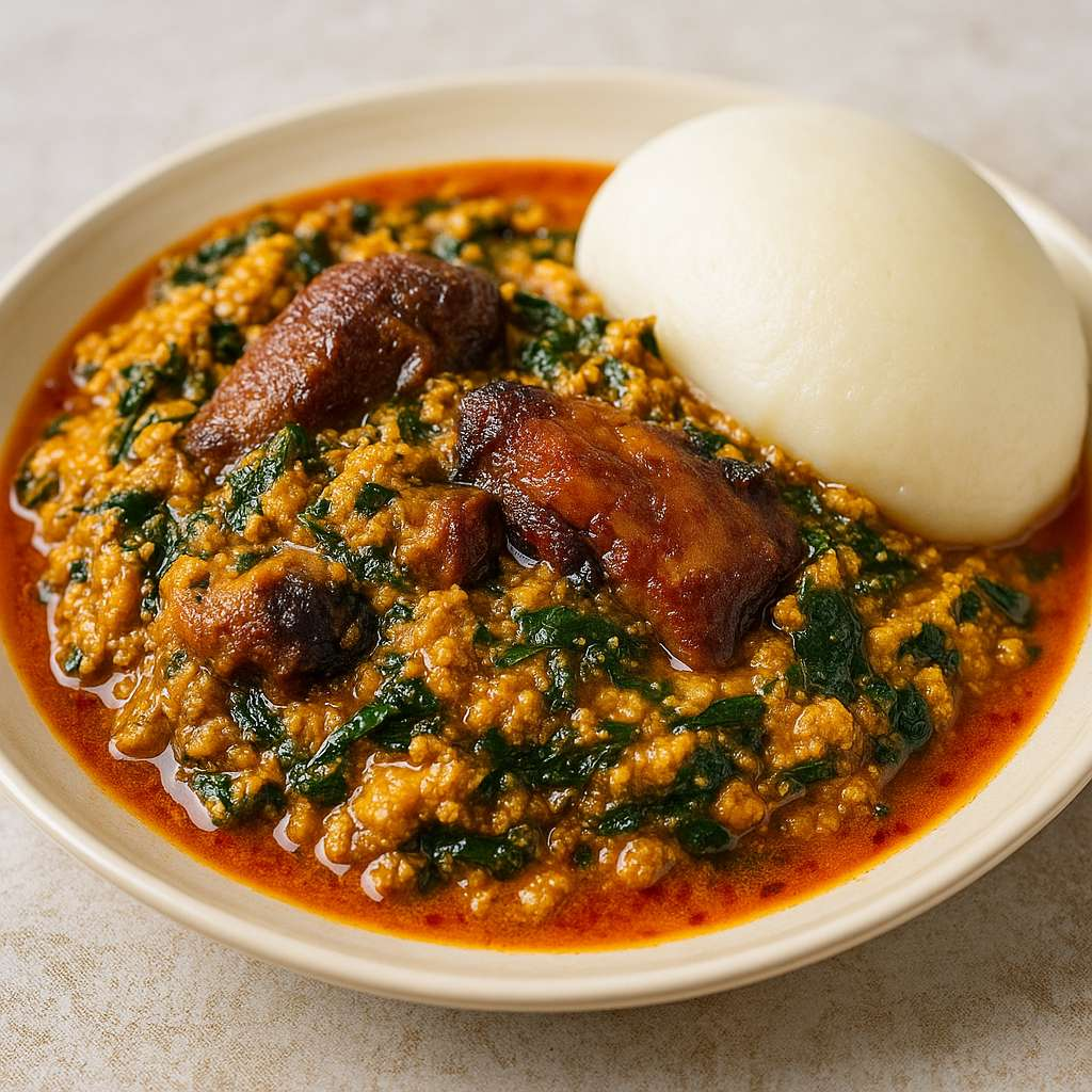 Egusi Soup with Swallow